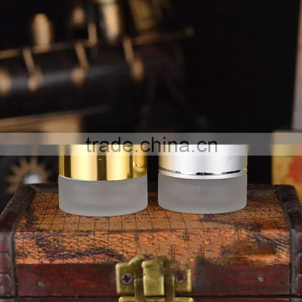 Clear Small Glass Jars With Lid, Cream Glass Jar