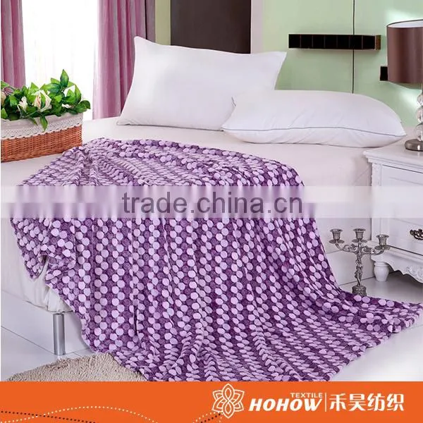 Factory Sale Fine Nice Polar Fleece Promotional Blanket photo-3