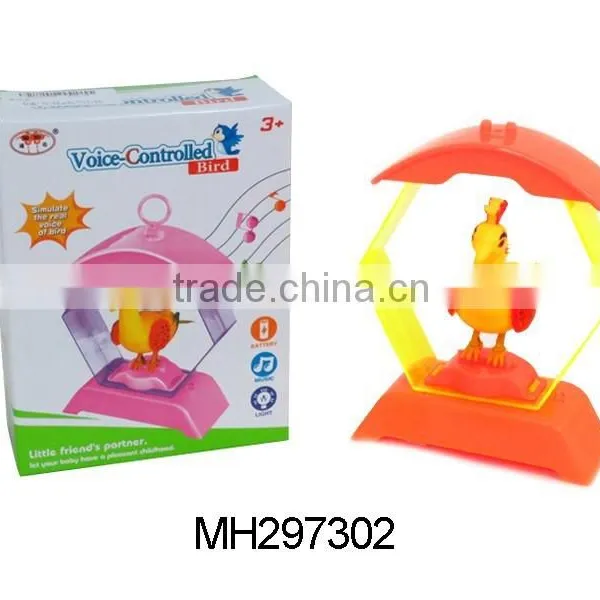 2015 Hot Selling Voice Controlled Singing Bird Toys With Light and Music photo-5