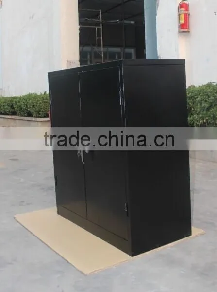 Half-height With Blue Color 3shelf Small Steel Cabinet photo-5
