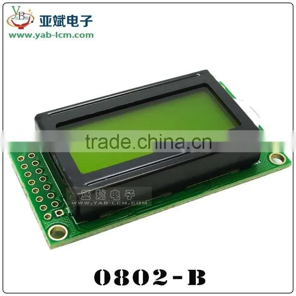 0802 Lcd Module 5V 3.3V LCM Display Black Character Small Lcd Display photo-2