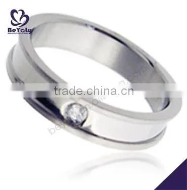 2015 Cheap Price Jewelry 316l Stainless Steel Changeable Stone Ring