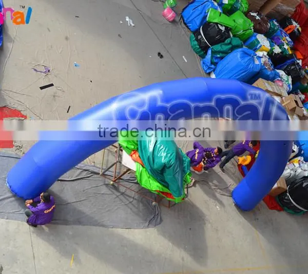 2016 NEW Design Mini Inflatable Rain Bown Blue Racing Arch photo-2