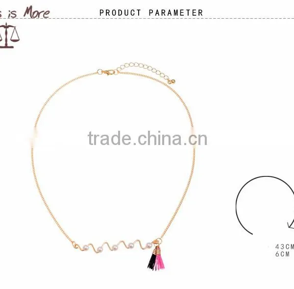 2015 Fashion Gold Pearl Necklace