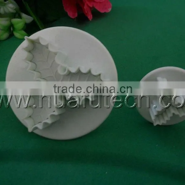 Fondant Plunger Cutter / Holly Leaves