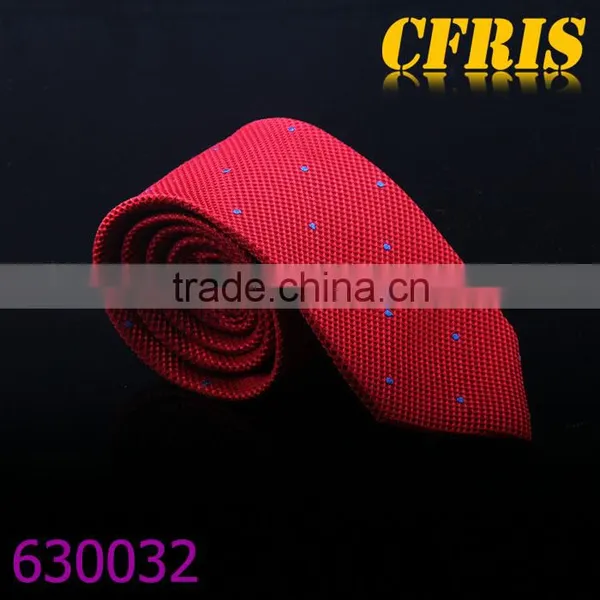 High Quality Classic Design Red/Purple Choose Dot Silk Necktie photo-2