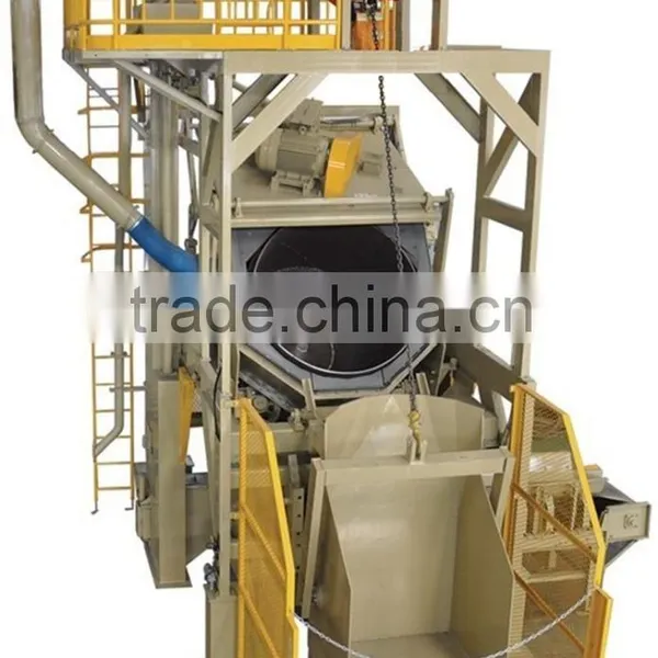 Q31 Airless automatic loading/unloading turbine wheel drum shot blasting equipment