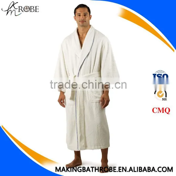 Terry Cloth Robes Wholesale Spa Robes Terry Bathrobe With Hook and Loop Quality Choice photo-3