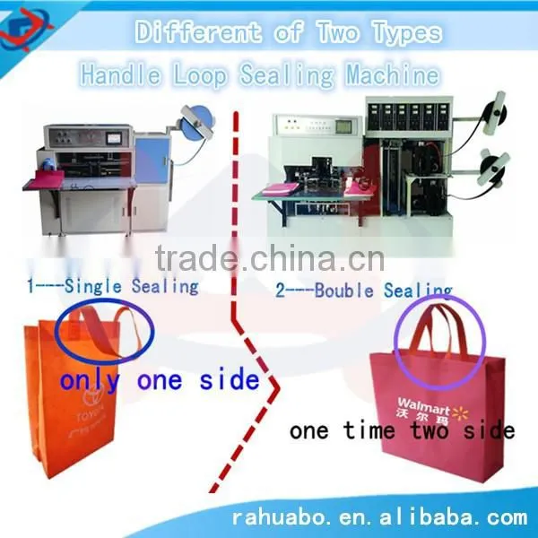 Non-woven Material and Promotion Usage Non Woven Handle Making Machine for Shopping Bag photo-3