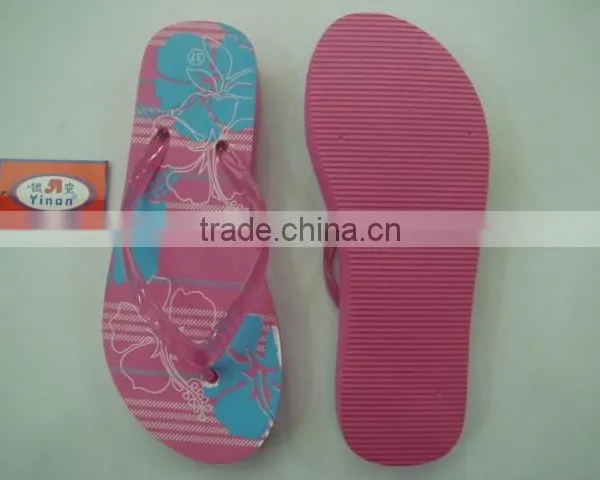 663 LOULUEN Custom Lady Wedge Heel Slippers Flip Flops For Women Wholesale photo-4