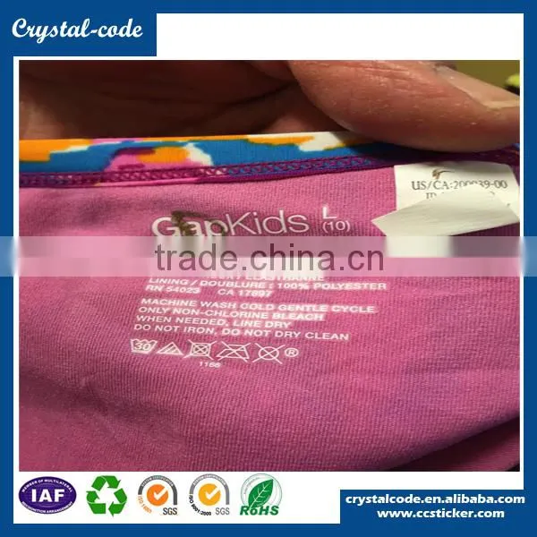 Printed Cloth Woven Heat Press Clothing Label photo-6