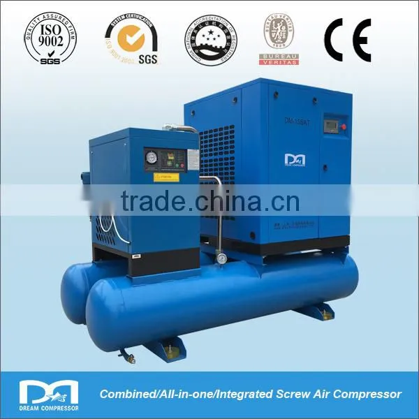18.5KW 7-13bar 2.2-3.1m3/min Integrated Screw Air Compressor
