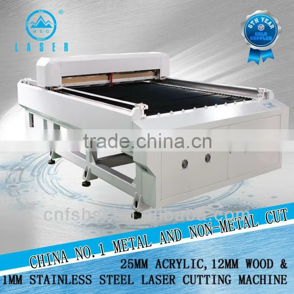 20 Years Guarantee Multifunction Laser Cut 25-30mm Acrylic and 1-2mm Stainless Steel Co2 Laser Cutting Machine 1300*2500mm