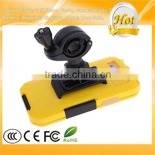 Yellow Motorcycle Bicycle Holder Shockproof Dirtproof Waterproof Case for IPhone 5 5S for Swimming Surfing Boating Diving photo-2