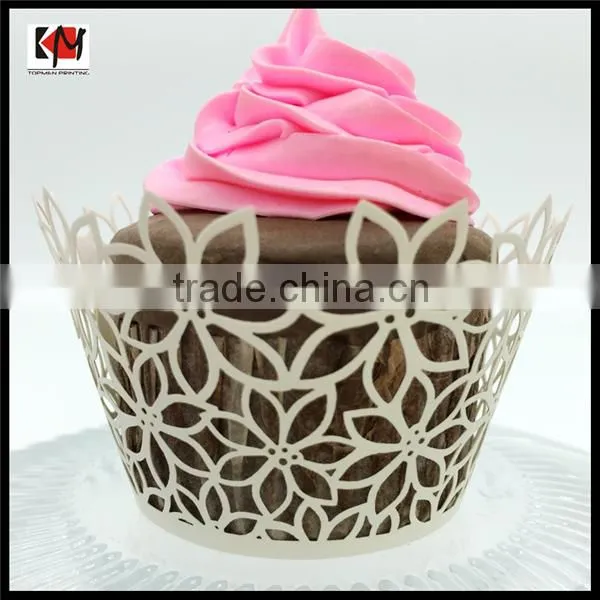 Flower Laser Cut Cupcake Paper Wrapper for Sale photo-3