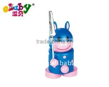 Hippo wood memo clip