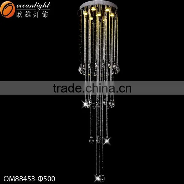 Sprial Cross Crystal Strings Modern Hanging Chandelier Crystal Chandelier OM88586-450W photo-6