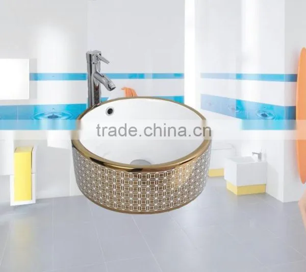 Fasion Colour Bathroom Design Professional Porcelain Wash Color Basins Above Washing Machine photo-6
