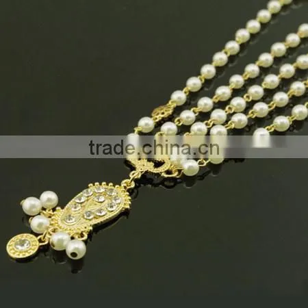 Christmas Gift Alloy Chain,acrylic Beads Indian Hair Jewelry,head Accessory photo-6