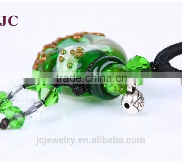Glass Aromatherapy Essential Oil Diffusing Pendant Necklace Jewelry Wholesale photo-4