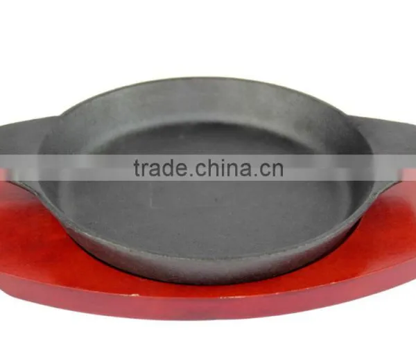 20cm Pre-seasoned Mini Cast Iron Round Frying Pan With Double Handles photo-2