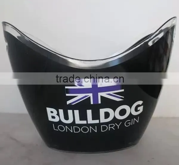 Clear Transparent Acrylic Grey Goose Ice Bucket photo-3