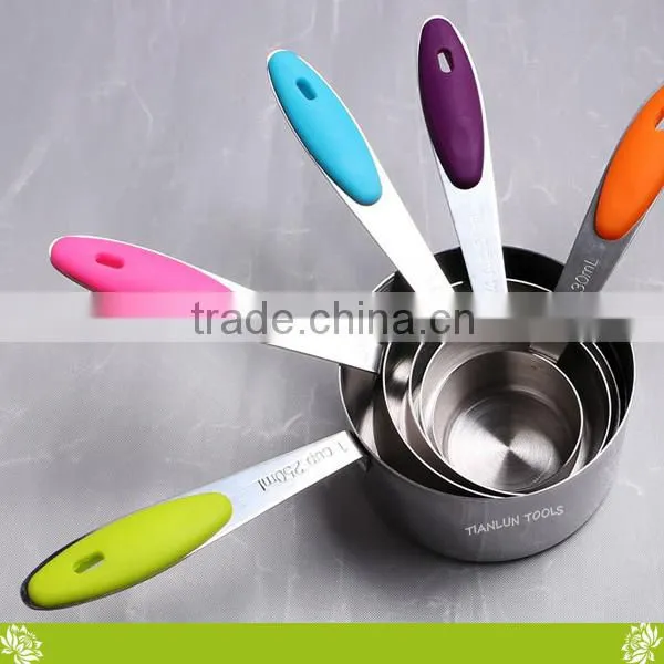 Stainless Steel Measuring Cup,Measuring Spoon Set for Dry and Liquid ,Stackable Measuring Cups/Spoons Set for Cooking or Baking photo-2