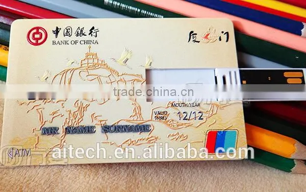 Business Trip Usb Flash 2015 Full Capacity Flash Drive Credit Card Usb Flash Drive photo-3