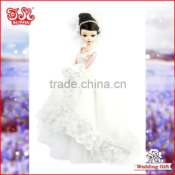 28cm Fashion Real Sex Plastic Wedding Bride Doll Gift