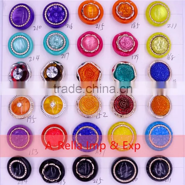 Buttons with rhinestone new design chinses supplier