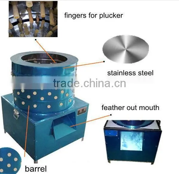 2016 Automatic Chicken Poultry Feather Plucker Machine With Rubber Finger photo-5