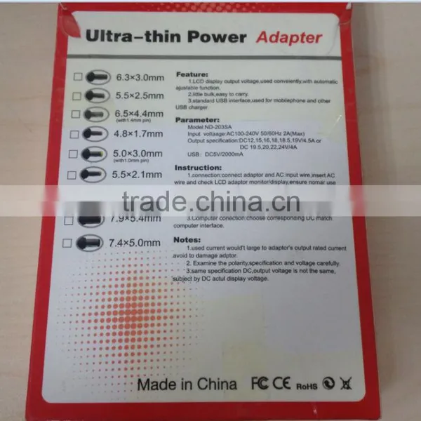 Quick-acting High Quality Laptop Adapter All-purpose Laptop Plug Self-regulation Notebook Computer photo-4