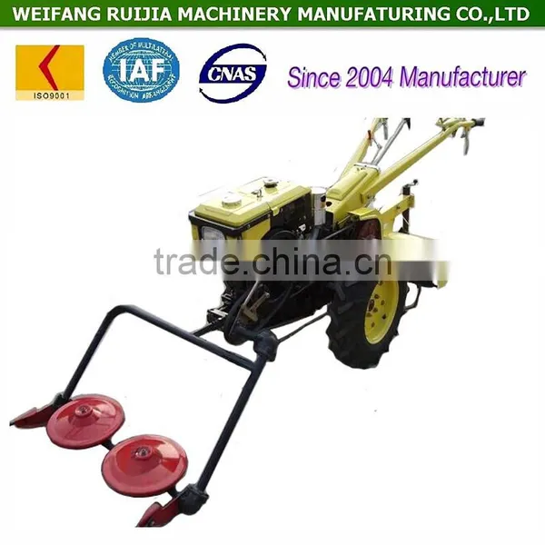 Diesel Radiator / Water-cooled Walking Tractor With Lawn Mower for Sale, Cheap Price Field Mower, Lawn Mower Tractors ! photo-3