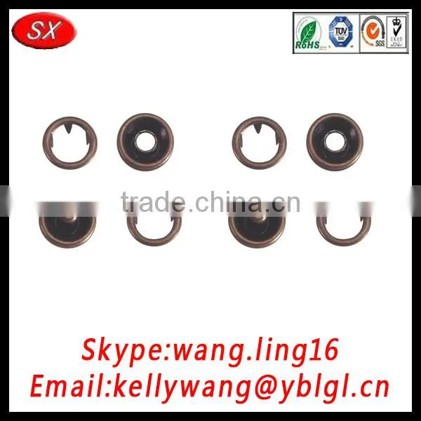 Guangdong Manufacturer Custom Made OEM Prong Snap Buttons, Aluminum Botton photo-5