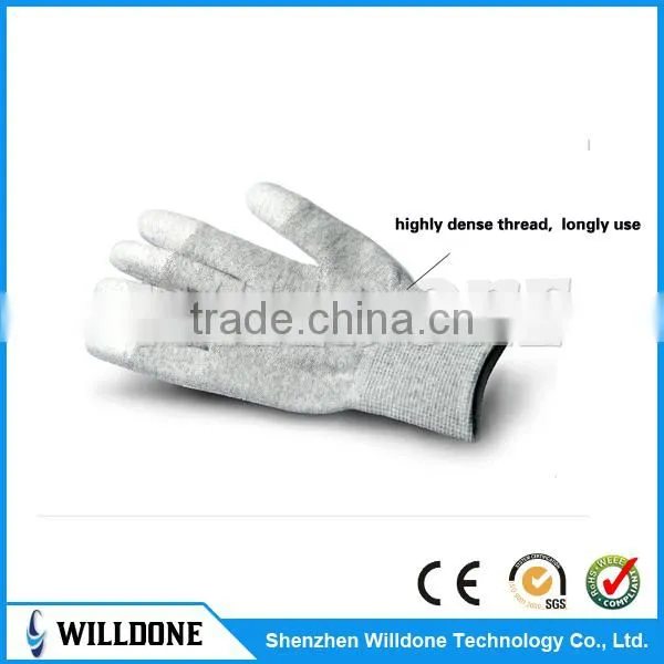 Best Quality ESD Top PU Coated Carbon Fiber Gloves photo-4
