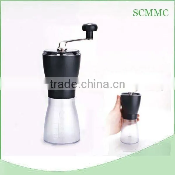 Plastic Housing Portable Coffee Mill/grinder, Manual Ceramic Burr Coffee Grinder, Hand-crank Coffee Mill photo-2