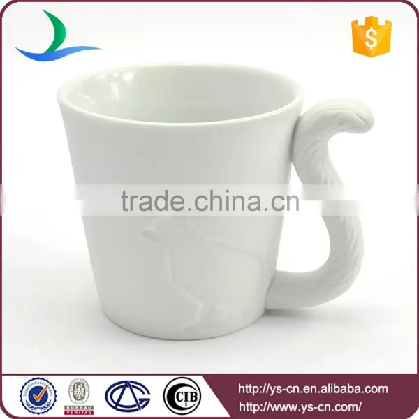 Best Selling Products White Animals Embossed Kids Ceramic Mugs photo-4