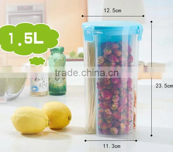Wholesale Stock Kitchen Seal Dustproof Moistureproof 3 Lattices Fresh Barrel Food Bucket photo-2