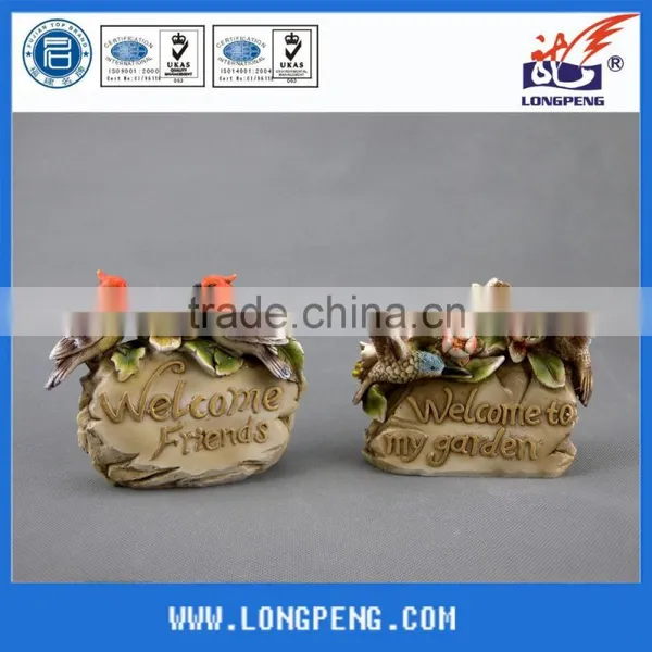 Wholesale White Welcome Polyresin Bird Garden Decoration photo-2