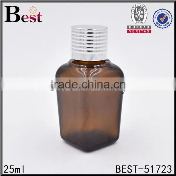 25ml 30ml Glass Bottle 30ml Amber Square Essential Oil Bottle With Sealed Cap photo-6