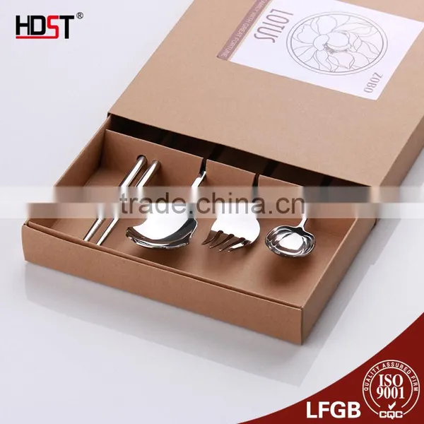 Lotus Shaped Stainless Steel Fork Spoon Wedding Fancy Gift Items photo-4