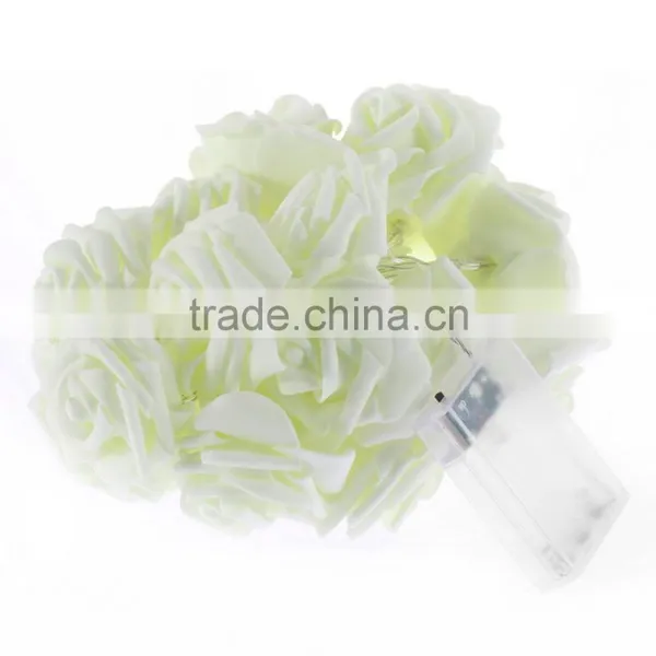 Fashion Holiday Lighting 20 LED Novelty Rose Flower Fairy String Lights Wedding Garden Party Christmas Decoration Hot Selling photo-6