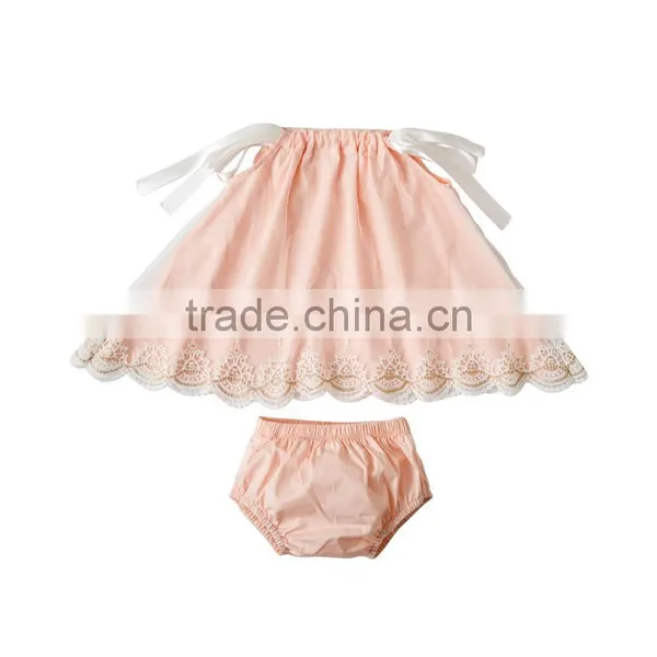 Hot Sale Beauty Lace Outfit Girls Boutique Clothing Baby Sets Clothes photo-5
