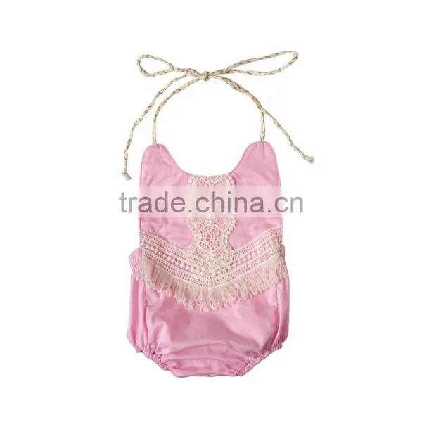 2017Boutique Baby Romper Fashion Summer New Design Comfortable Infant and Toddler Clothing Fringing Cute String Romper photo-4