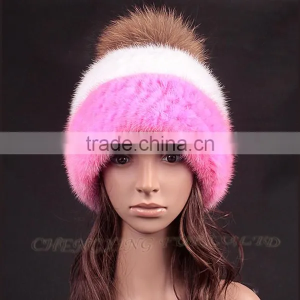 CX-C-235C Good Quality Custom Knitted Beanie, Pom Pom Plain Beanie photo-5