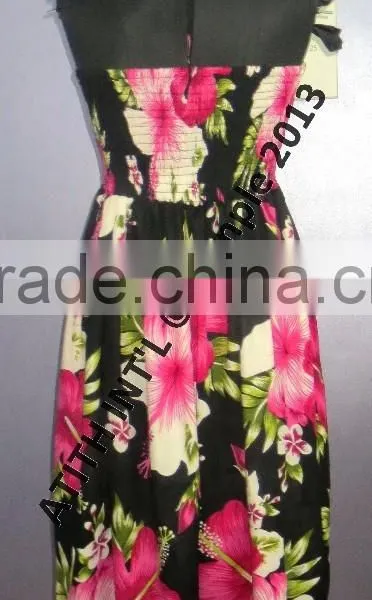 Lady Sexy Printed Smoked Tube Top Fashion Dress Bohemian Dress for Women photo-4
