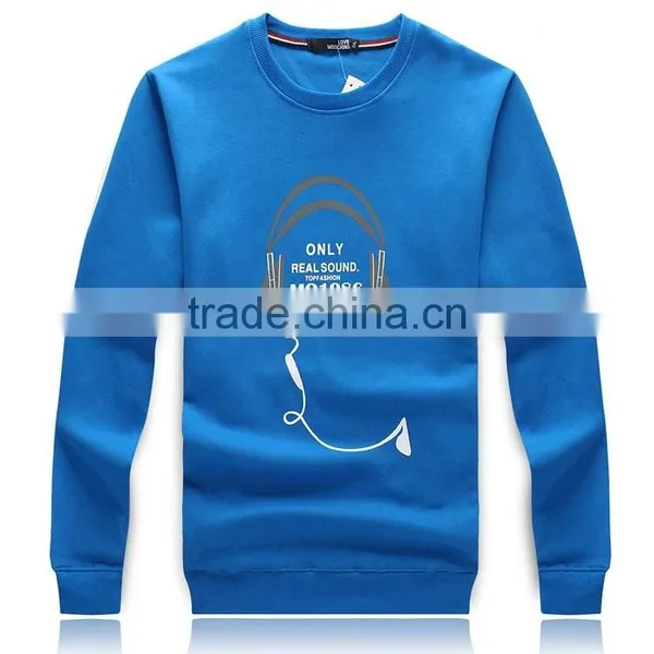 Fashion Round Neck Pullover Custom Wholesale Printing 2016 Thick Warm Fleece Multi-Color Sweatshirt Men photo-6