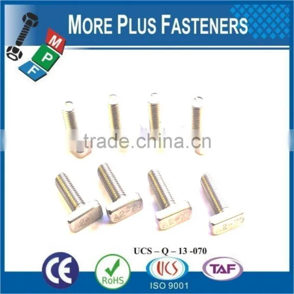 Made In Taiwan Stainless Steel Black Oxide Bright Zinc Plated Tee Head Bolt photo-5