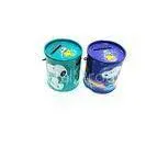 Tinplate Tin Coin Box / Cylindroid Metal Tin Container For Money Saving