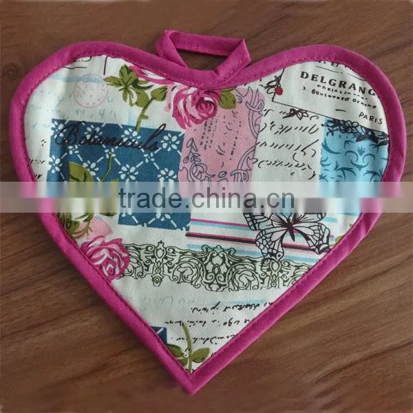 Wholesale Ross Red Potholder Cotton Pot Holder Heat Resistant Neoprene Pot Holder photo-4
